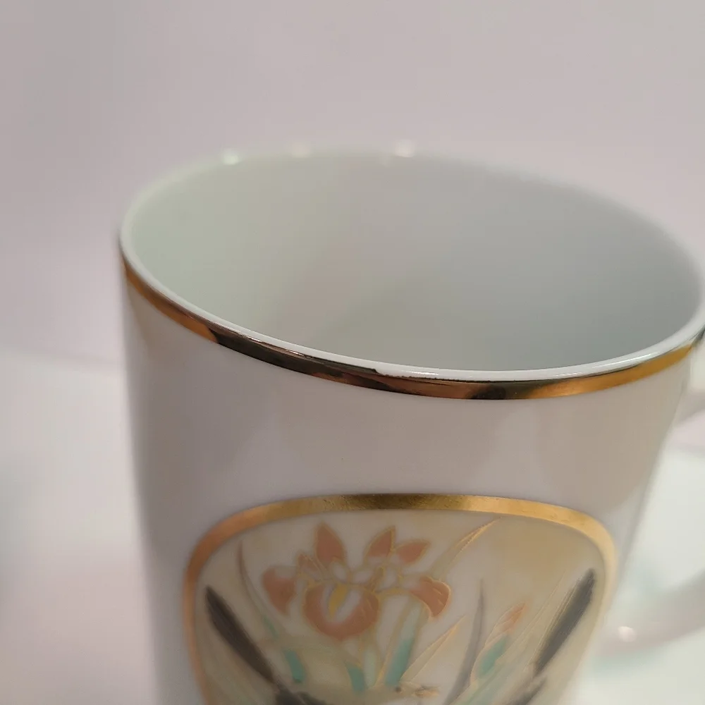 Vintage Lefton China 1988 Japan Gold Trim Tennessee Mug